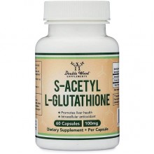 Глутатион Double Wood S-Acetyl L-Glutathione 100 mg 60 Caps Глутатион Double Wood S-Acetyl L-Glutathione 100 mg 60 Caps