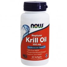Масло криля NOW Foods Krill Oil 500 mg 60 Softgels