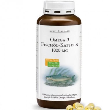 Омега 3 Sanct Bernhard Omega-3 1000 mg (EPA 180 mg, DHA 120 mg) 220 Caps