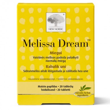 Мелисса New Nordic Melissa Dream 20 Tabs
