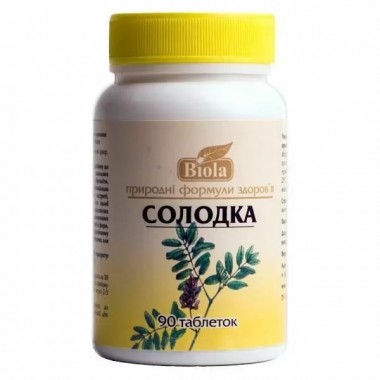 Комплекс для профилактики дыхательной системы Biola Солодка 90 таблеток