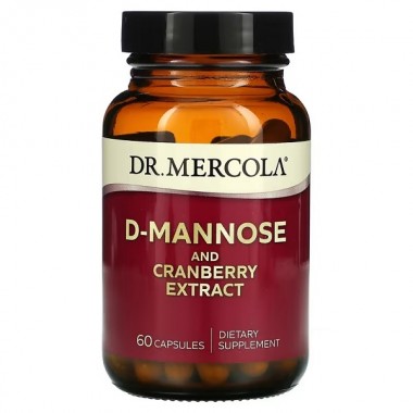 Урологический препарат Dr. Mercola D-Mannose and Cranberry Extract 60 Caps