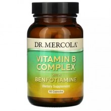 В комплекс Dr. Mercola Vitamin B Complex with Benfotiamine 60 Caps В комплекс Dr. Mercola Vitamin B Complex with Benfotiamine 60 Caps