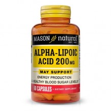 Альфа-липоевая кислота Mason Natural Alpha-Lipoic Acid 200 mg 60 Caps