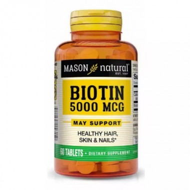 Биотин Mason Natural Biotin 5000 mcg 60 Tabs
