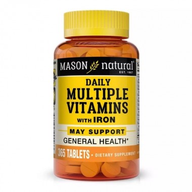 Витаминно-минеральный комплекс Mason Natural Daily Multiple Vitamins With Iron 365 Tabs