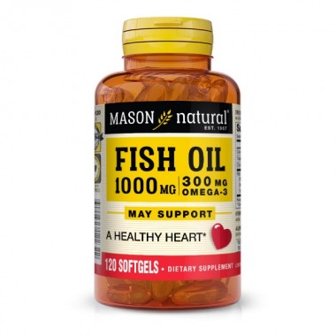 Омега 3 Mason Natural Fish Oil 1000 mg Omega 300 mg 120 Caps