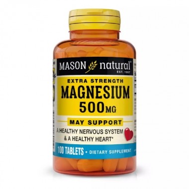 Микроэлемент Магний Mason Natural Magnesium 500 mg Extra Strength 100 Tabs
