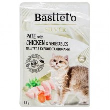 Basttet'o Паштет - мусс для кошек с курицей пауч 85 г. (28шт/уп), за шт.