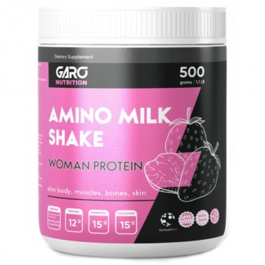 Протеин GARO Nutrition Amino Milk Shake 500 g /15 servings/ Strawberry