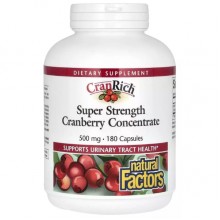 Клюква Natural Factors CranRich 500 mg 180 Caps