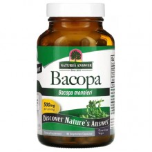 Комплекс для профилактики работы головного мозга Nature's Answer Bacopa 500 mg 90 Veg Caps