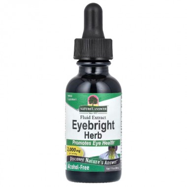 Комплекс для профилактики зрения Nature's Answer Eyebright Herb, Fluid Extract, Alcohol-Free 2000 mg 30 ml /15 servings/