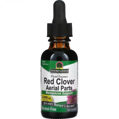 Красный клевер Nature's Answer Red Clover Aerial Parts 2000 mg Alcohol-Free 30 ml /15 servings/