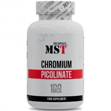 Микроэлемент Хром для спорта MST Nutrition Chromium Picolinate 200 Caps