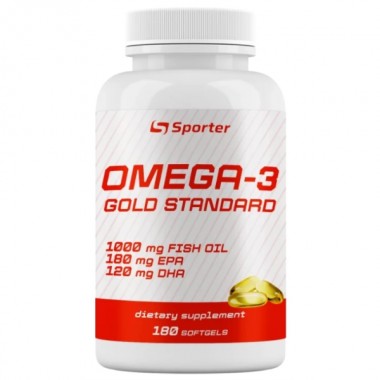 Омега для спорта Sporter Omega 3 Gold Standard 180 Caps