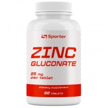 Микроэлемент Цинк для спорта Sporter Zinc Gluconate 25 mg 90 Tabs