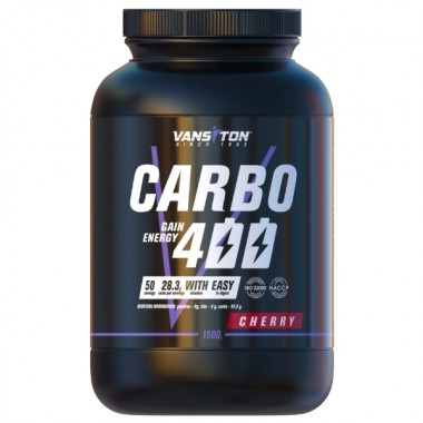 Гейнер Vansiton Carbo 400 1500 g /50 servings/ Cherry