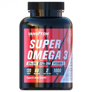 Омега для спорта Vansiton Super Omega 3 120 Caps