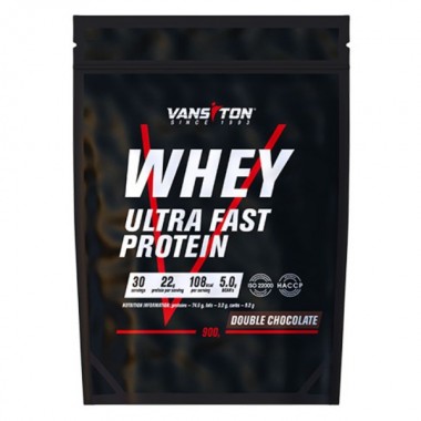 Протеин Vansiton Ultra Protein 900 g /30 servings/ Double Chocolate