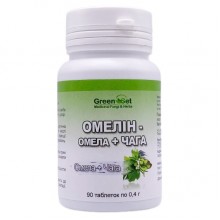 Комплекс для профилактики давления и кровообращения GreenSet Омелин - Омела + Чага 90 таблеток