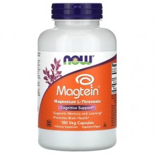Микроэлемент Магний NOW Foods Magtein 180 Veg Caps