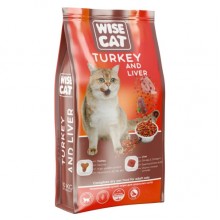 Wise Cat Turkey and liver Сухой корм для кошек Индейка и печень, упаковка 400г