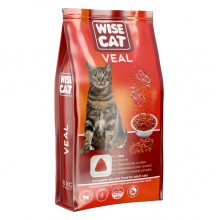 Wise Cat Veal Сухой корм для кошек Телятина, упаковка 400г