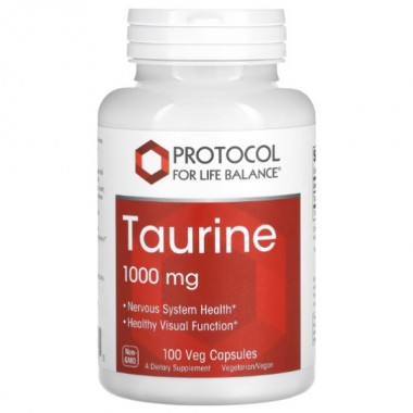 Таурин Protocol for Life Balance Taurine 1000 mg 100 Veg Caps
