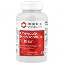 Пробиотик Protocol for Life Balance ProtoDophilus 10 Billion 60 Chewables