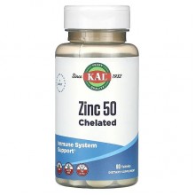 Микроэлемент Цинк KAL Zinc 50 Chelated 90 Tabs Микроэлемент Цинк KAL Zinc 50 Chelated 90 Tabs