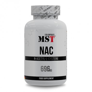 Ацетилцистеин (NAC) для спорта MST Nutrition NAC 120 Caps