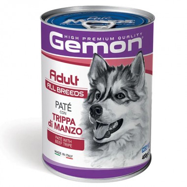 Gemon Dog Wet Adult с говяжьим рубцом 0,4 Кг  Gemon Dog Wet Adult с говяжьим рубцом 0,4 Кг
