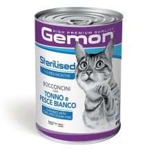 Влажный корм для котов Gemon Cat Wet Adult тунец и океаническая рыба 0,415 Кг