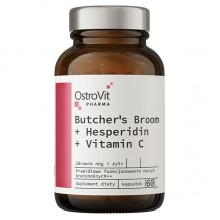 Натуральная добавка для спорта OstroVit Pharma Butcher's Broom + Hesperidin + Vitamin C 60 Caps
