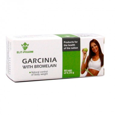 Экстракт для похудения Elit-Pharm Garcinia With Bromelain 80 Tabs