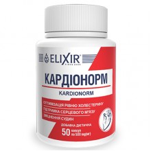Комплекс для профилактики работы сердца Elixir Kardionorm 50 Caps Комплекс для профилактики работы сердца Elixir Kardionorm 50 Caps