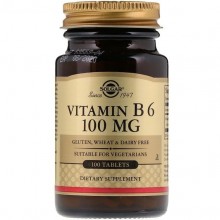 Пиридоксин Solgar Vitamin B6 100 mg 100 Veg Tabs Пиридоксин Solgar Vitamin B6 100 mg 100 Veg Tabs