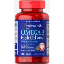 Омега 3 Puritan's Pride Omega-3 Fish Oil 1000 mg 100 Softgels Омега 3 Puritan's Pride Omega-3 Fish Oil 1000 mg 100 Softgels