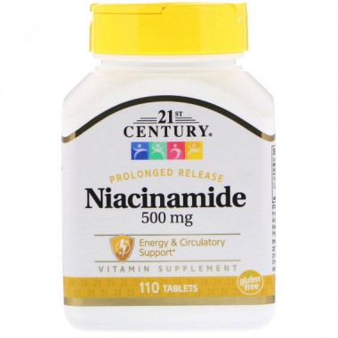 Ниацин 21st Century Niacinamide 500 mg 110 Tabs