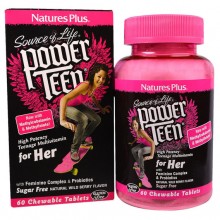 Витаминно-минеральный комплекс Nature's Plus Power Teen for her 60 Chewable Tabs Wild berry flavor