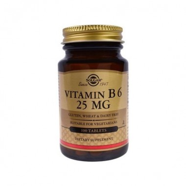 Пиридоксин Solgar Vitamin B6 25 mg 100 Veg Tabs Пиридоксин Solgar Vitamin B6 25 mg 100 Veg Tabs