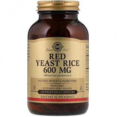 Красный рис Solgar Red Yeast Rice 600 mg 120 Veg Caps