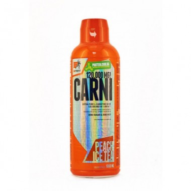 Жиросжигатель для спорта Extrifit Carni Liquid 120000 1000 ml /100 servings/ Peach Ice Tea