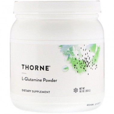 Глютамин Thorne Research L-Glutamine Powder 1.1 lbs 513 g /90 servings/