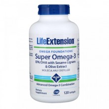 Омега 3 Life Extension Omega Foundations Super Omega-3 120 Softgels Омега 3 Life Extension Omega Foundations Super Omega-3 120 Softgels