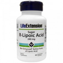Альфа-липоевая кислота Life Extension Super R-Lipoic Acid 240 mg 60 Veg Caps Альфа-липоевая кислота Life Extension Super R-Lipoic Acid 240 mg 60 Veg Caps