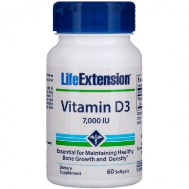 Витамин D Life Extension Vitamin D3 7000 IU 60 Softgels