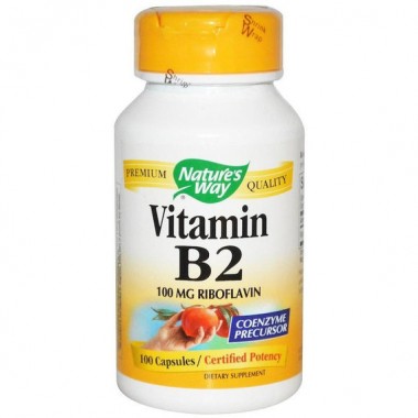 Рибофлавин Nature's Way Vitamin B2 100 mg 100 Caps