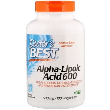 Альфа-липоевая кислота Doctor's Best Alpha-Lipoic Acid 600 mg 180 Veg Caps